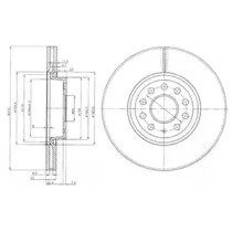 Тормозной диск DELPHI BG3953