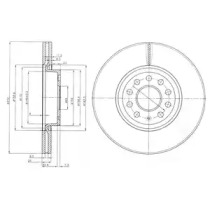 Тормозной диск DELPHI BG3953C