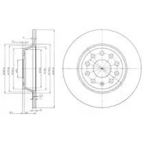 Тормозной диск DELPHI BG3954