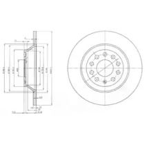 Тормозной диск DELPHI BG3956