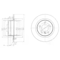 Тормозной диск DELPHI BG3960