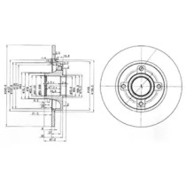 Тормозной диск DELPHI BG3962