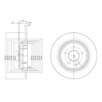 Тормозной диск DELPHI BG3969