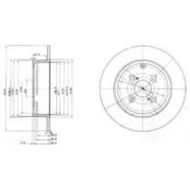 Тормозной диск DELPHI BG3974