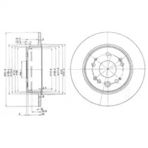 Тормозной диск DELPHI BG3979