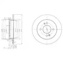 Тормозной диск DELPHI BG3981