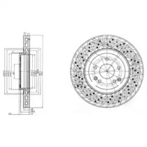 Тормозной диск DELPHI BG3985