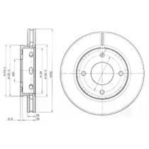 Тормозной диск DELPHI BG3987