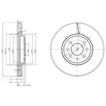 Тормозной диск DELPHI BG3989