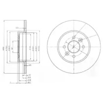 Тормозной диск DELPHI BG3992