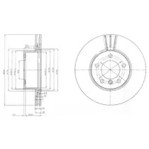 Тормозной диск DELPHI BG3998C