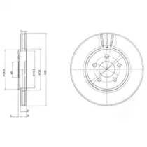 Тормозной диск DELPHI BG4000