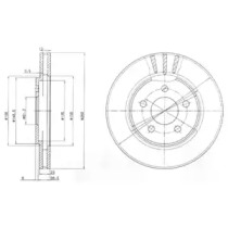 Тормозной диск DELPHI BG4001