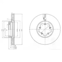 Тормозной диск DELPHI BG4006