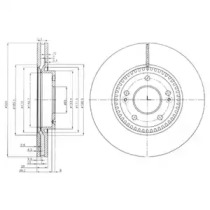 Тормозной диск DELPHI BG4011