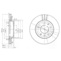 Тормозной диск DELPHI BG4015