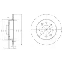 Тормозной диск DELPHI BG4017