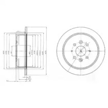 Тормозной диск DELPHI BG4018