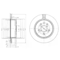 Тормозной диск DELPHI BG4024