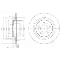 Тормозной диск DELPHI BG4026