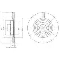 Тормозной диск DELPHI BG4028