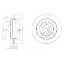 Тормозной диск DELPHI BG4031