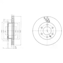 Тормозной диск DELPHI BG4032