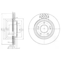 Тормозной диск DELPHI BG4034