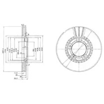 Тормозной диск DELPHI BG4036