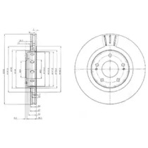 Тормозной диск DELPHI BG4038