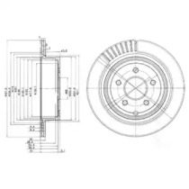 Тормозной диск DELPHI BG4041