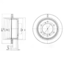 Тормозной диск DELPHI BG4042