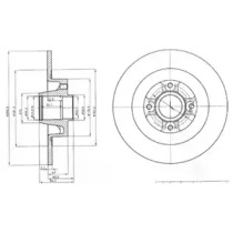 Тормозной диск DELPHI BG4044