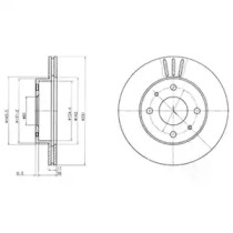 Тормозной диск DELPHI BG4047