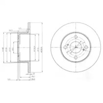 Тормозной диск DELPHI BG4050