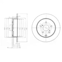 Тормозной диск DELPHI BG4051