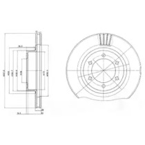 Тормозной диск DELPHI BG4052