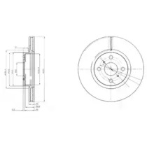 Тормозной диск DELPHI BG4054