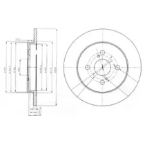 Тормозной диск DELPHI BG4055