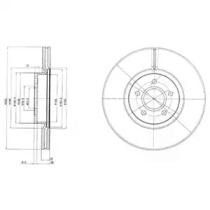 Тормозной диск DELPHI BG4056