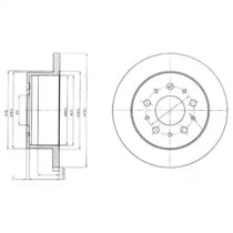 Тормозной диск DELPHI BG4061