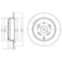 Тормозной диск DELPHI BG4064