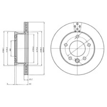 Тормозной диск DELPHI BG4067