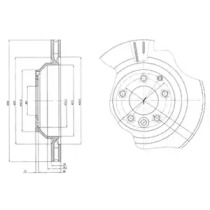 Тормозной диск DELPHI BG4070