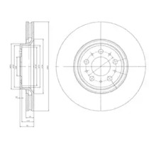 Тормозной диск DELPHI BG4071