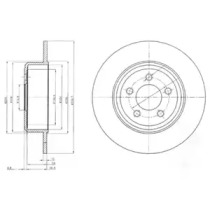 Тормозной диск DELPHI BG4074