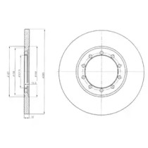 Тормозной диск DELPHI BG4075