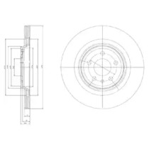 Тормозной диск DELPHI BG4078