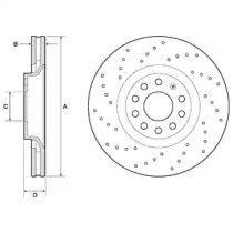 Тормозной диск DELPHI BG4086