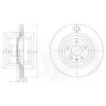 Тормозной диск DELPHI BG4087